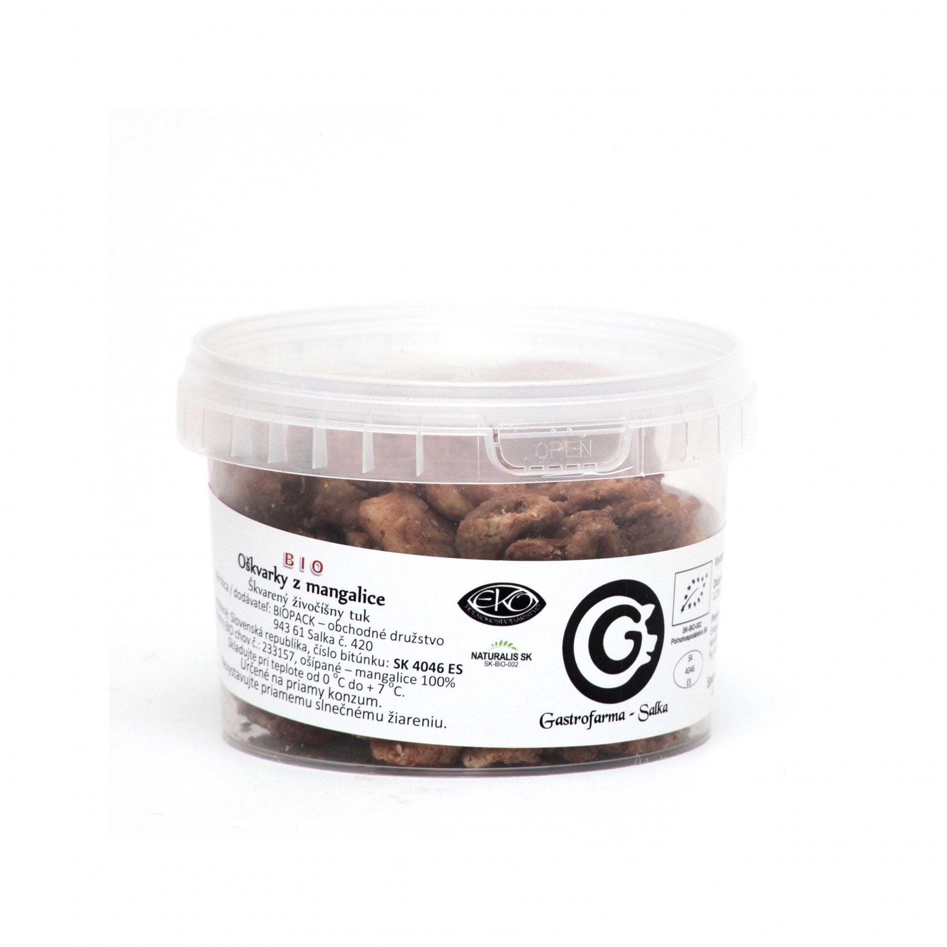 BIO Oškvarky z mangalice 200g.