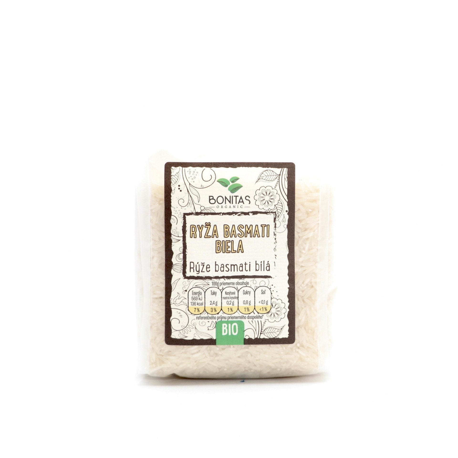 BIO Ryža basmati biela 500g.