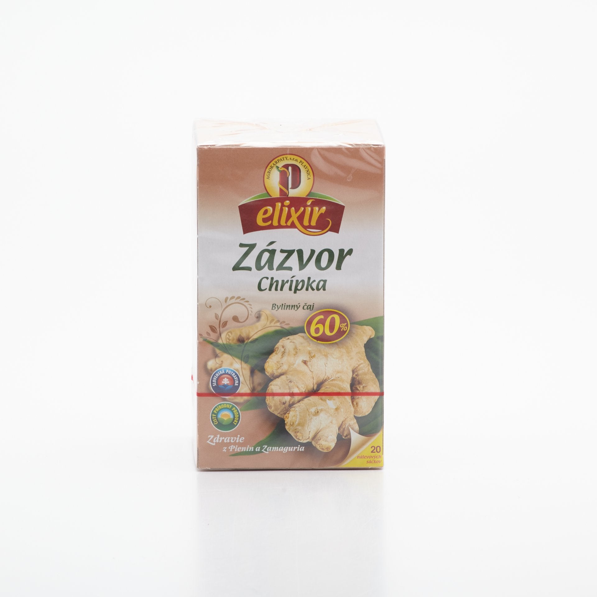 Čaj elixír zázvor proti chrípke 30g.