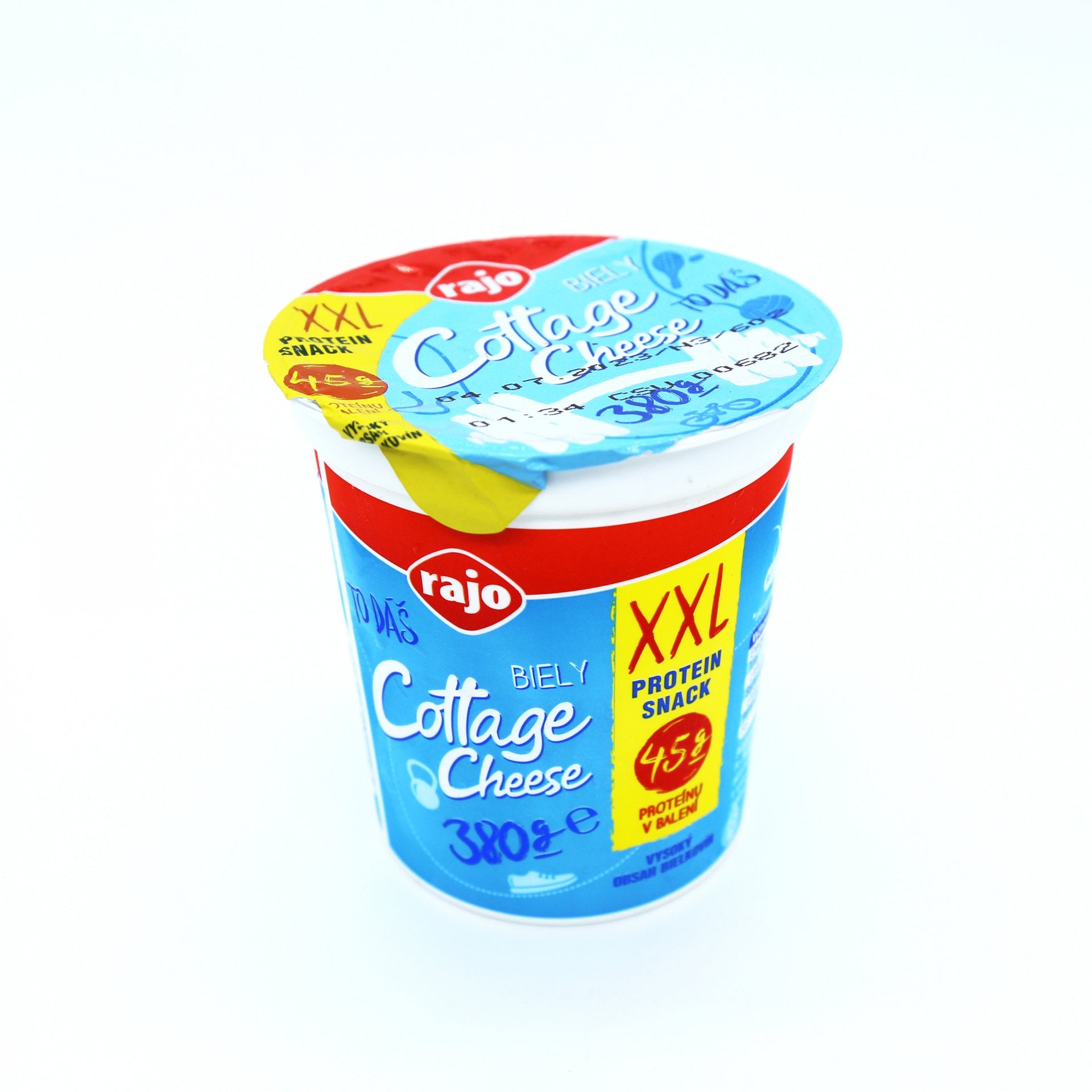 Cottage cheese natur XXL biely 380g.
