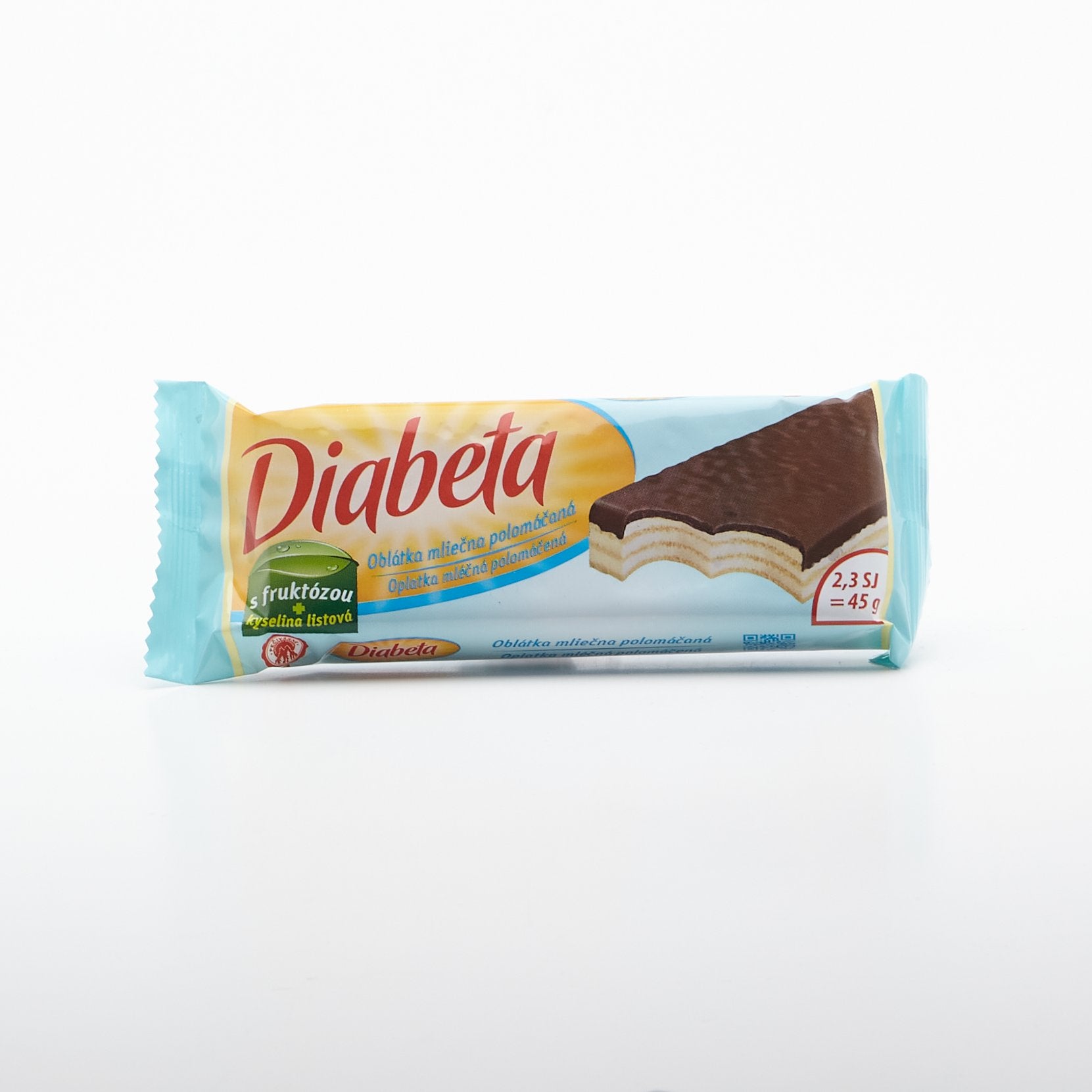 Diabeta oblátka s mliečnou náp. pol. 45g.