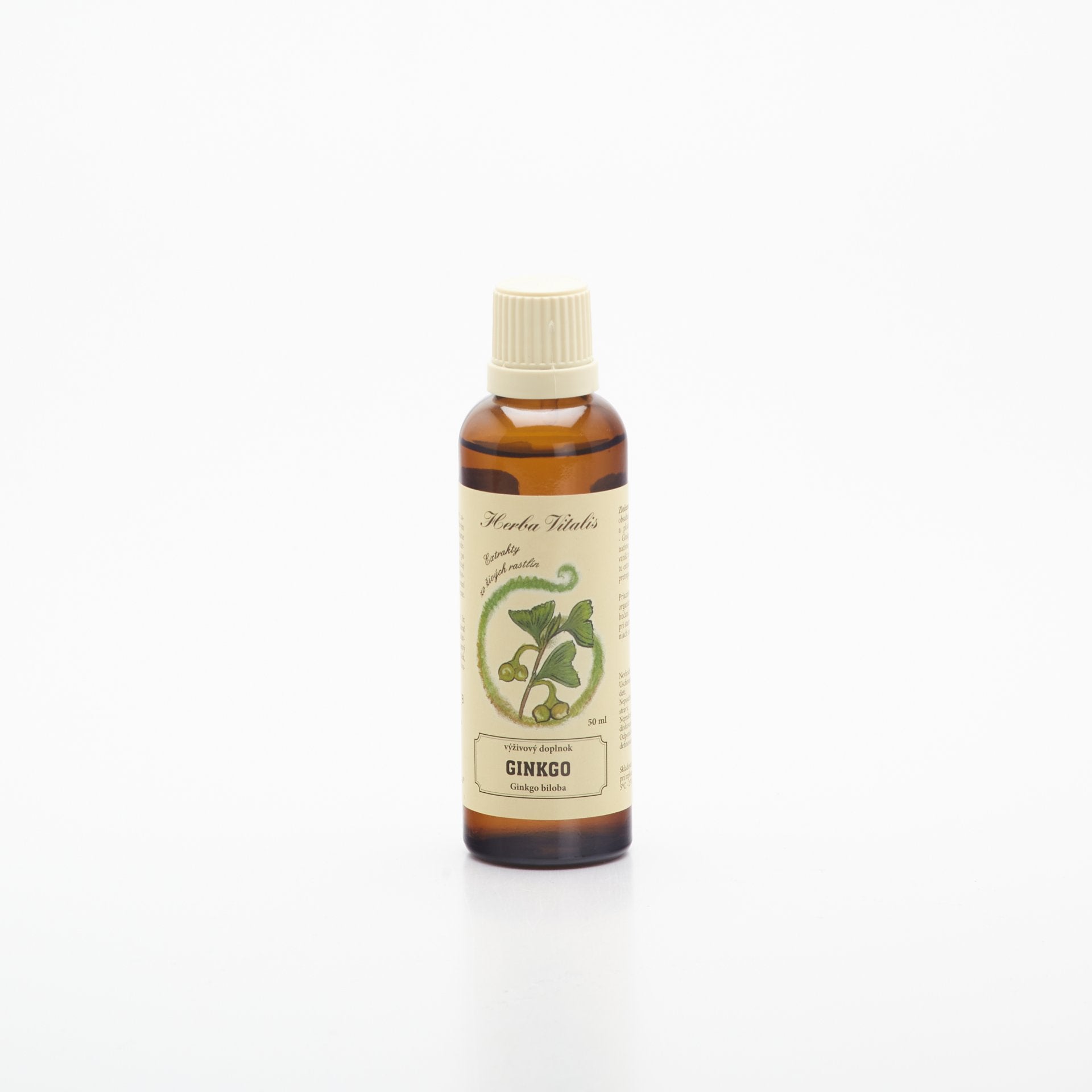 BIO Ginkgo dvojlaločné, tinktúra 50ml.