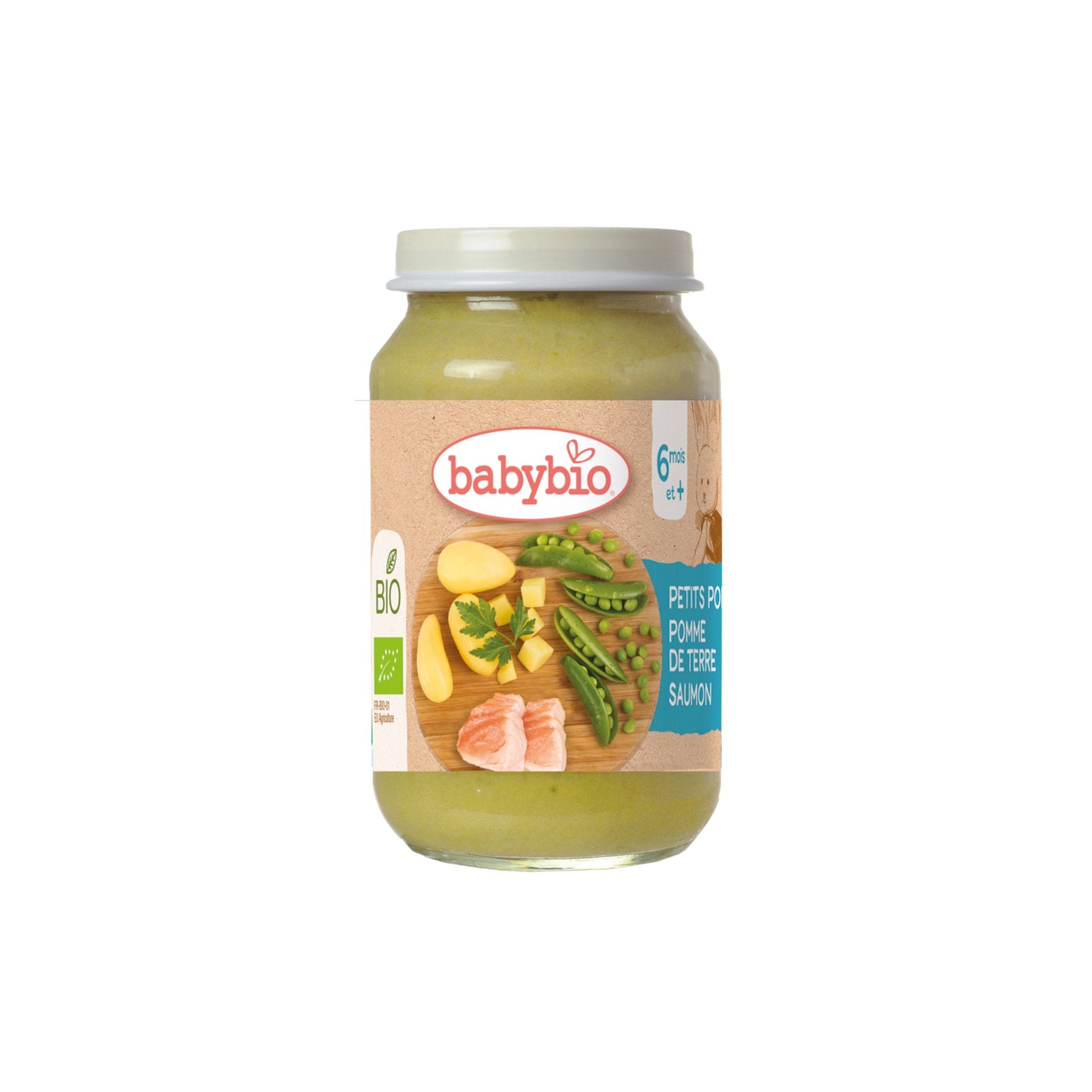 Hrášok a zemiaky s lososom 200g.