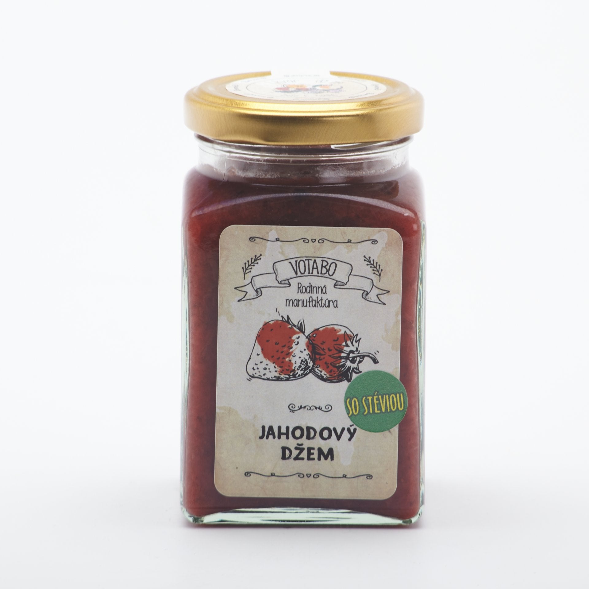 Jahodový džem so stéviou 260ml.