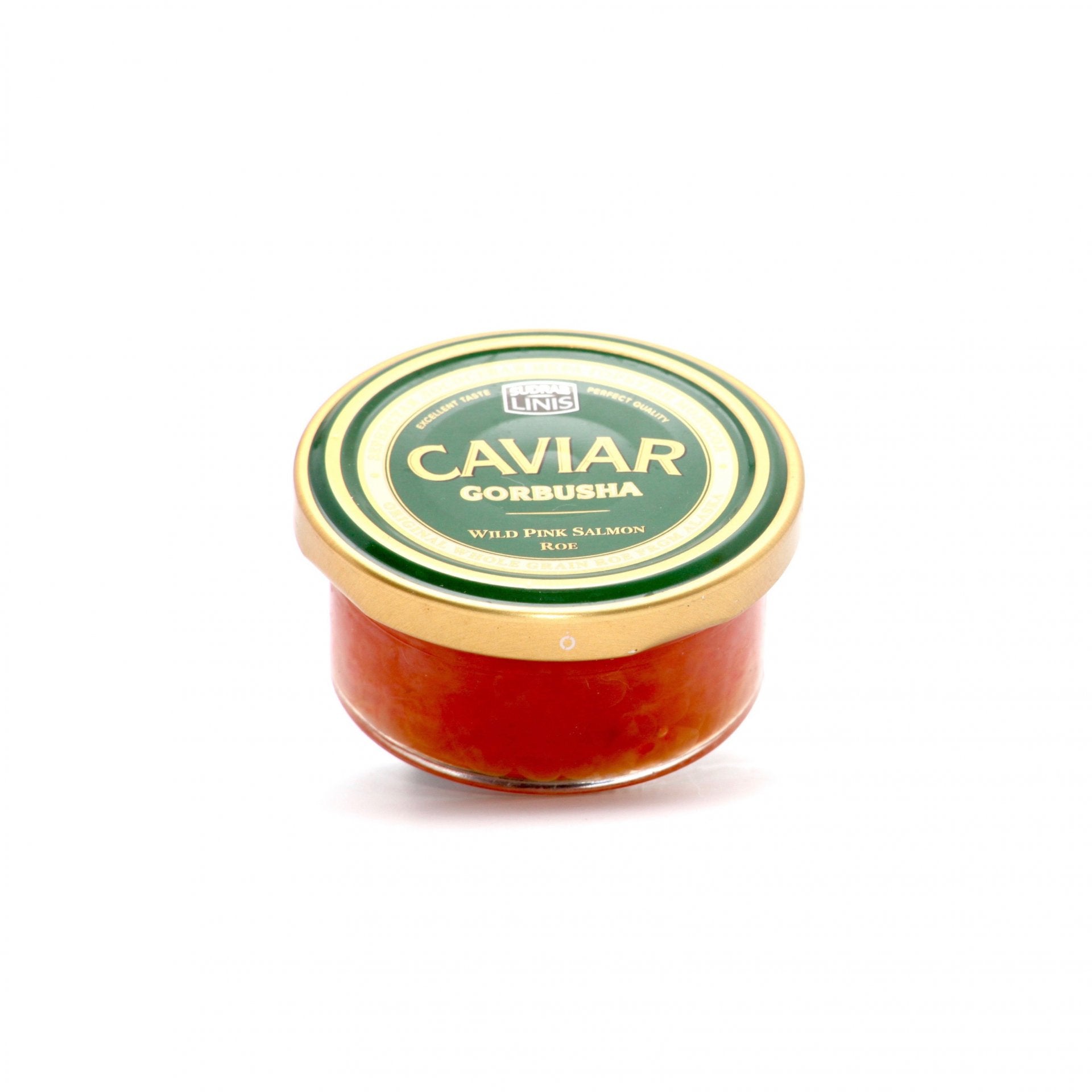 Kaviár z divokého lososa gorbusha 90g.