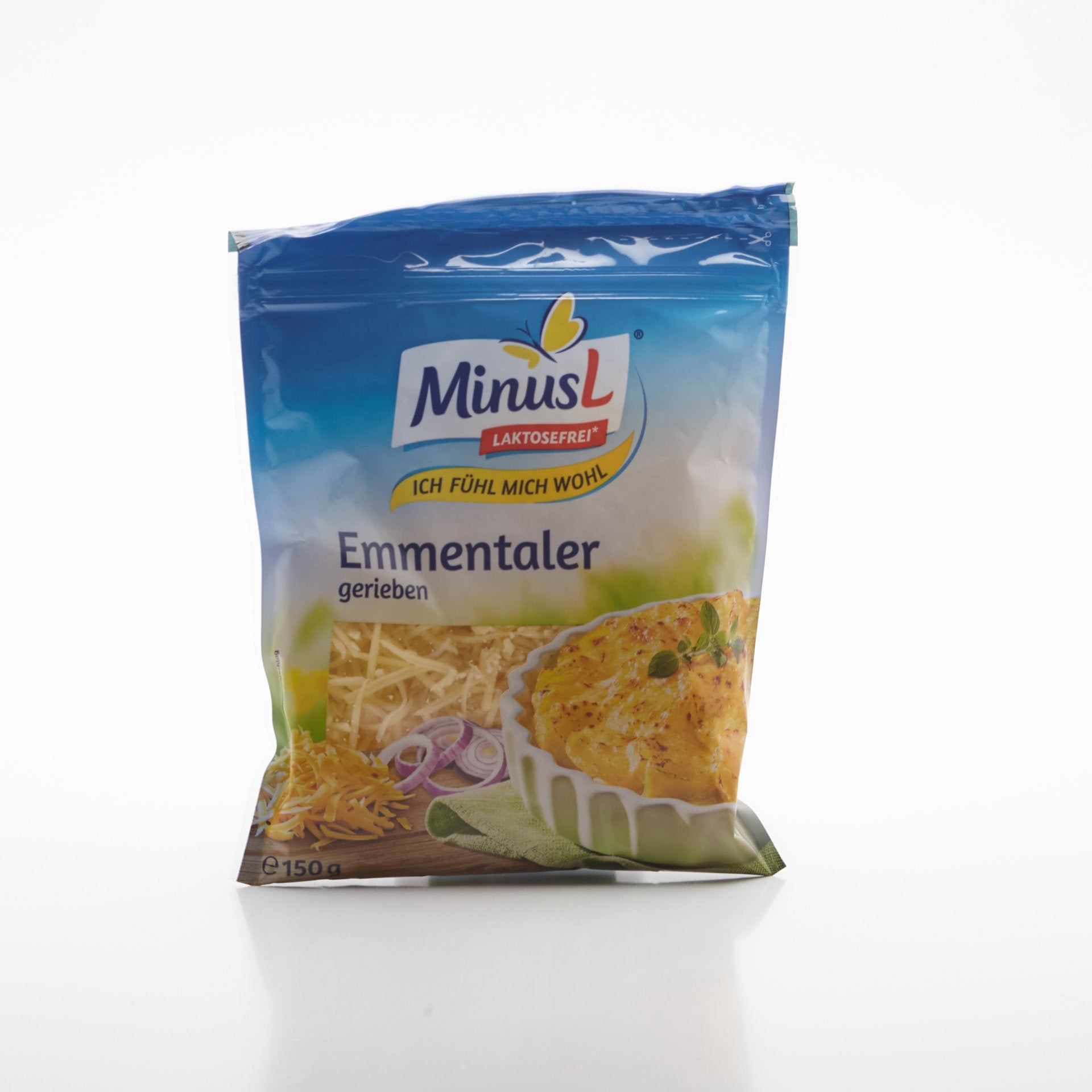 Minus L strúhaný ementál 45% 150g.