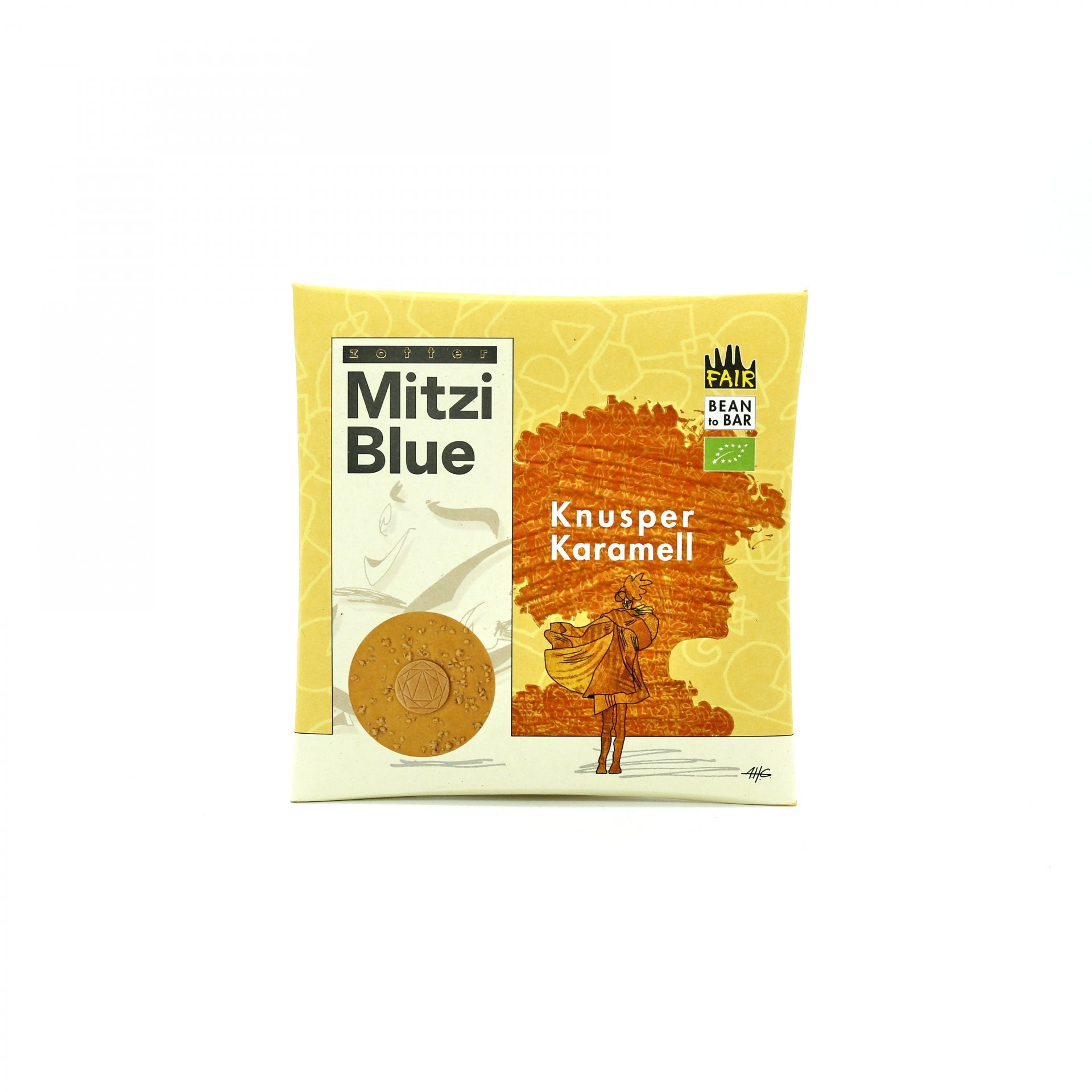 Mitzi Blue - chrumkavý karamel 70g.