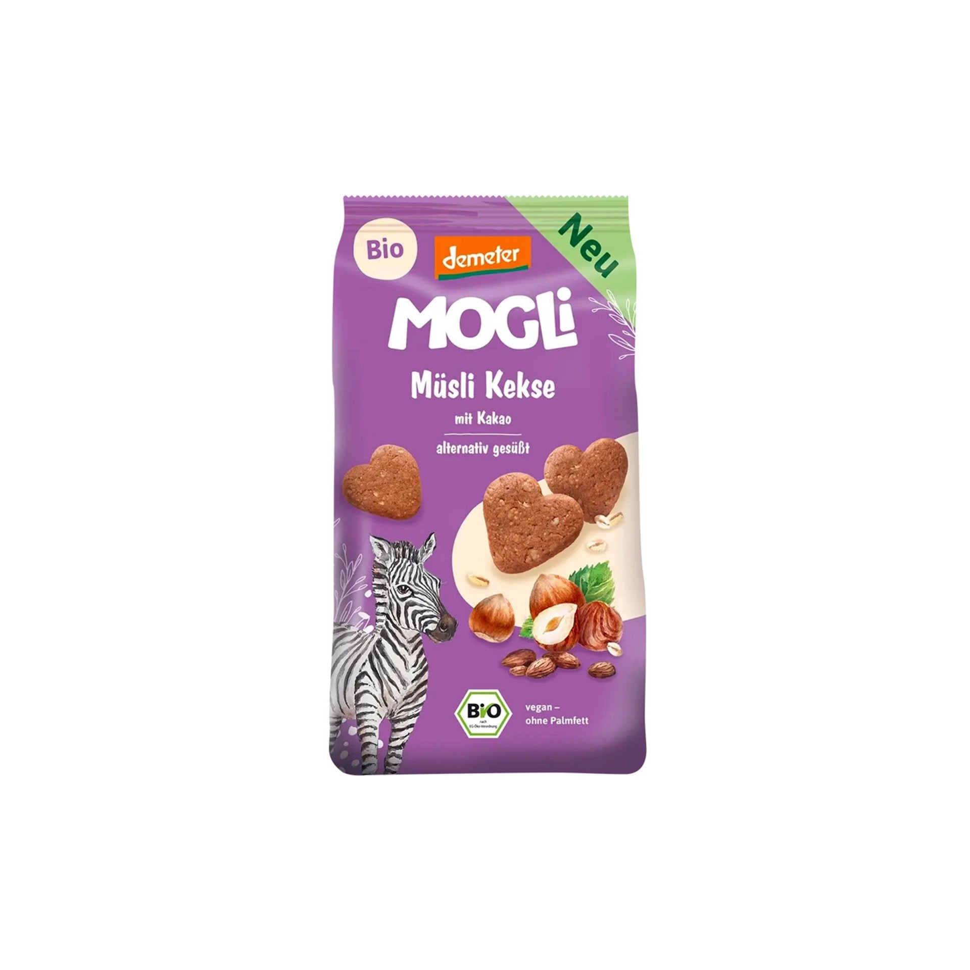 MOGLi bio kakaové müsli sušienky 125g.