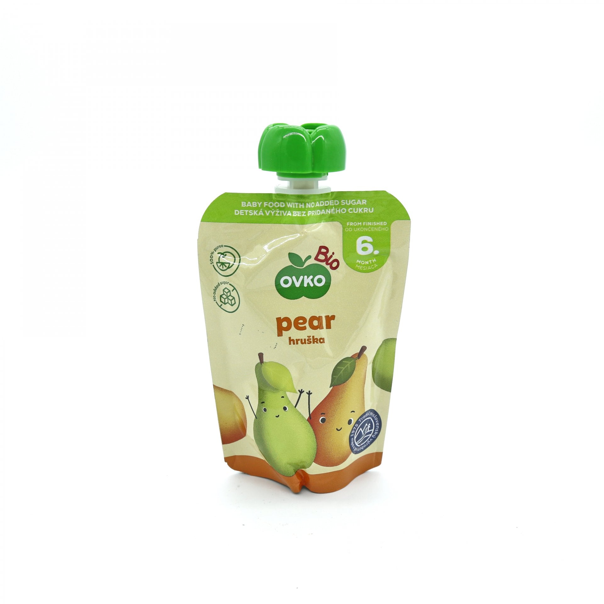 OVKO BIO ovocné pyré hruška 90g.
