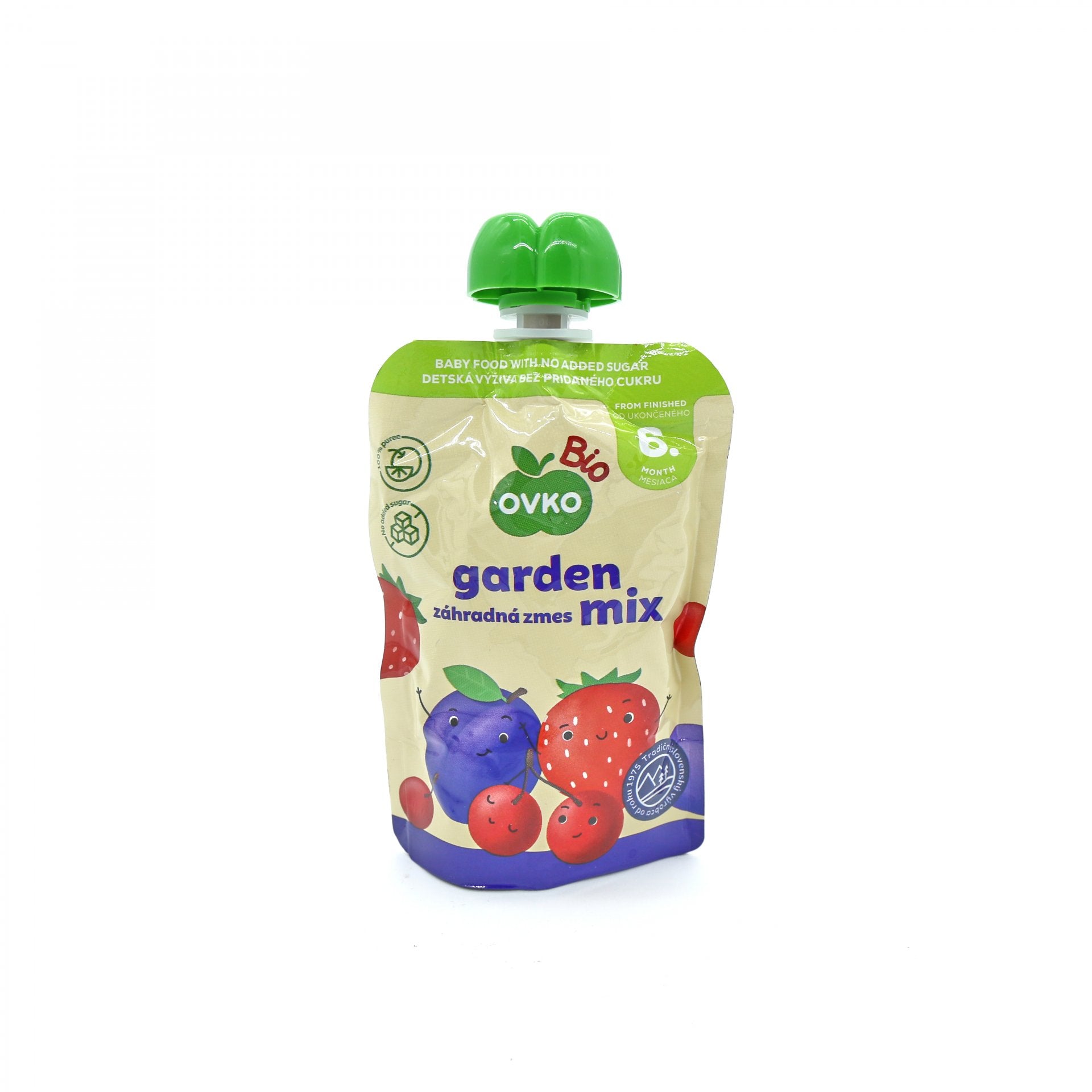 OVKO BIO ovocné pyré záhrádná zmes 90g.