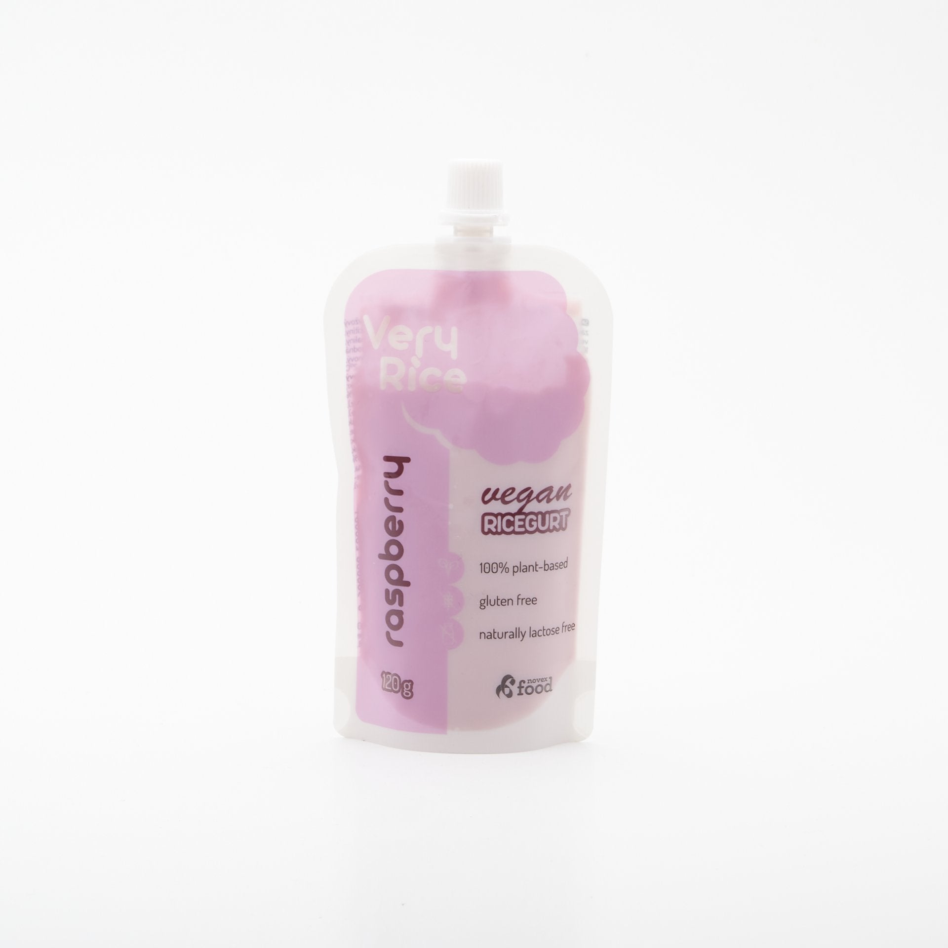 Rastlinný rýžový jogurt s malinami 120g.