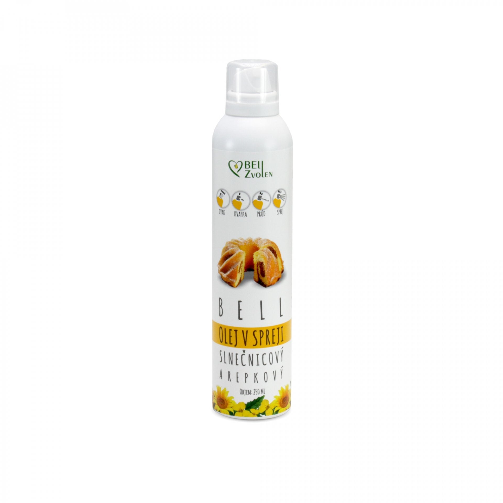 Slnečnicový a repkový olej sprej 250ml.