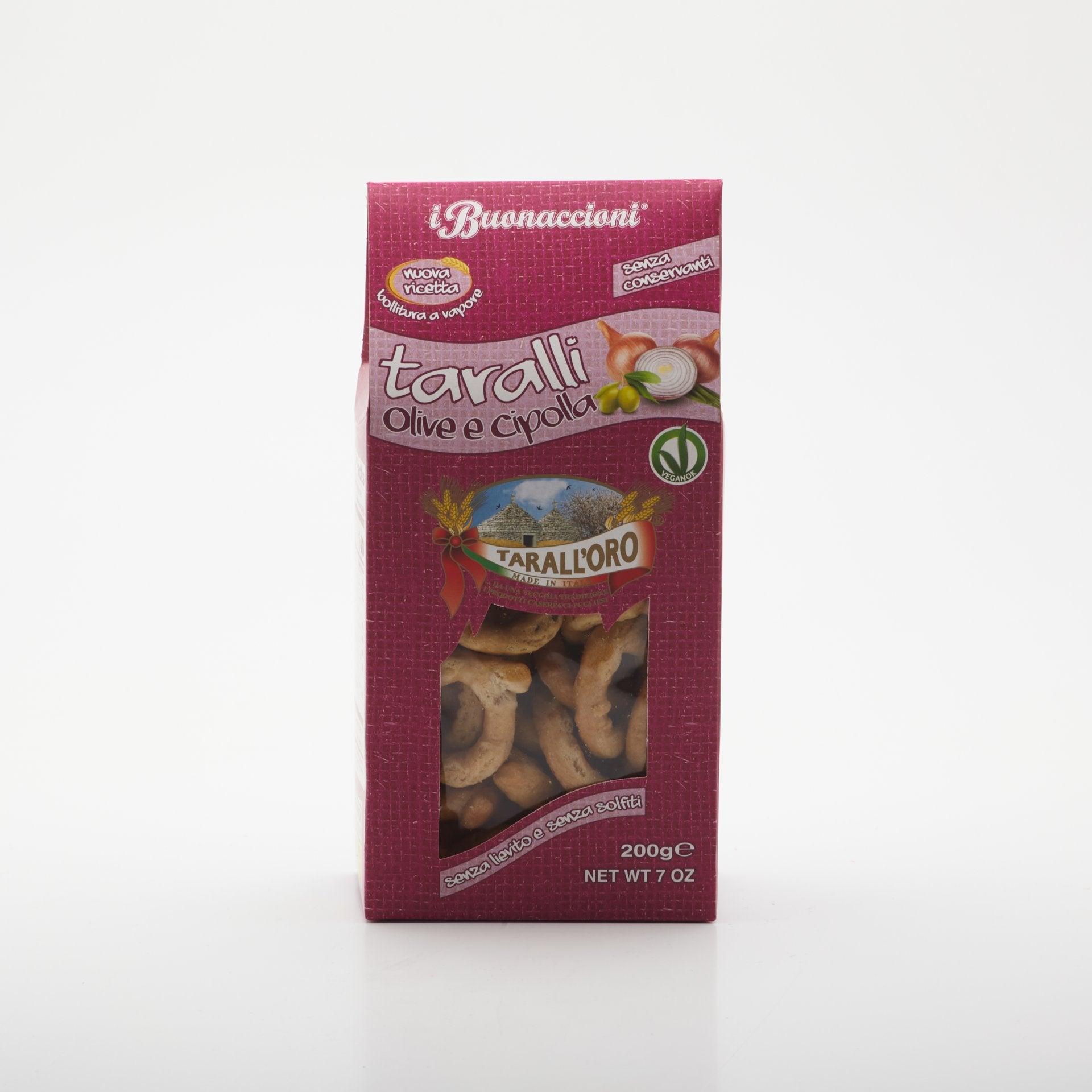 Taralli Olive e Cipolla 200g.