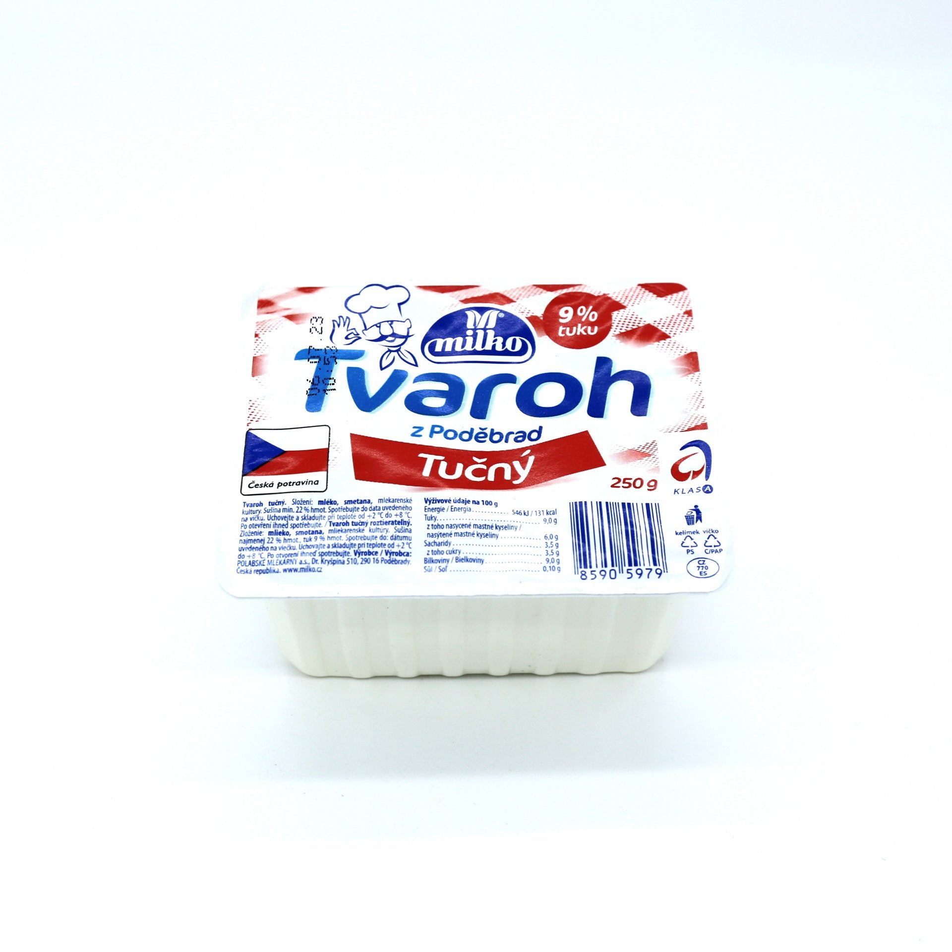 Tvaroh tučný 250g.